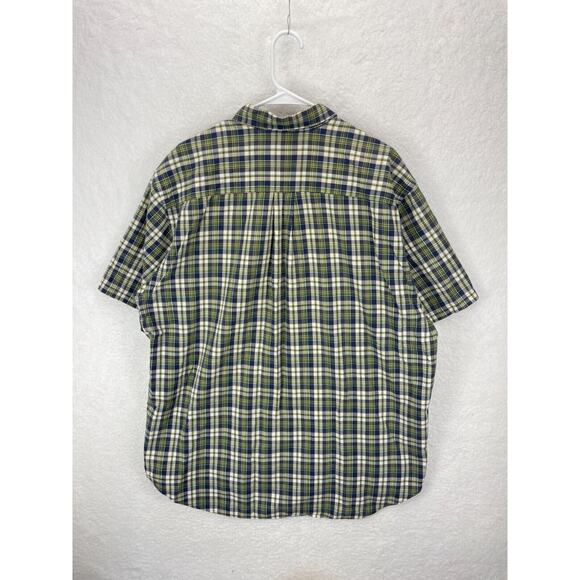 Abercrombie & Fitch Men’s L Plaid Shirt Short Sleeve Button Up Vintage 90s - Picture 6 of 6